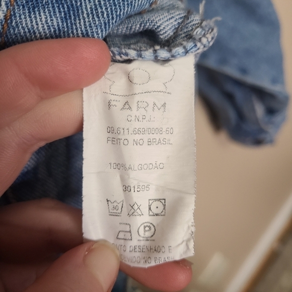 Farm Rio Denim Jacket Cropped - Picture 4 of 5